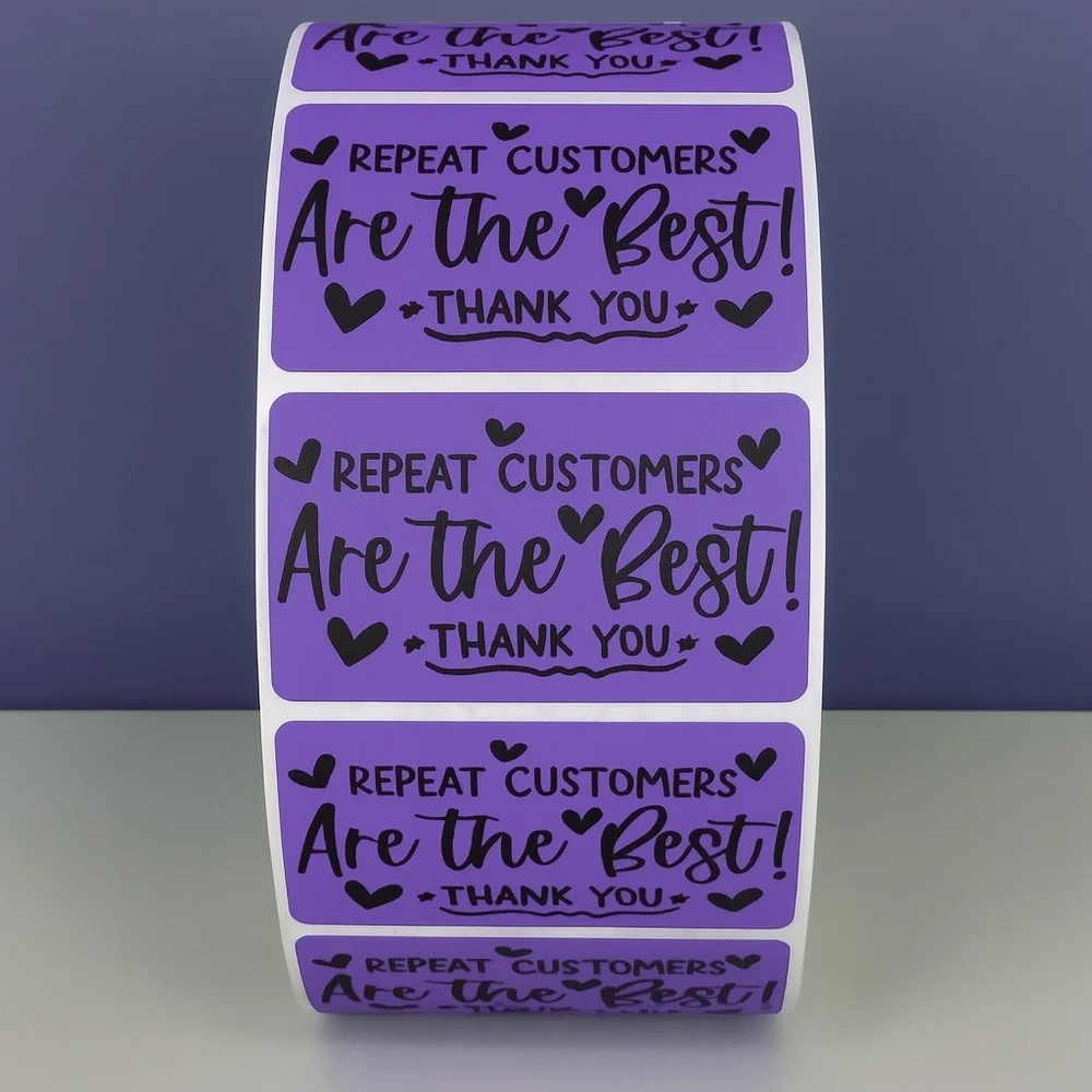 Repeat Customers Are the Best Stickers – Thank You Labels for Small Business